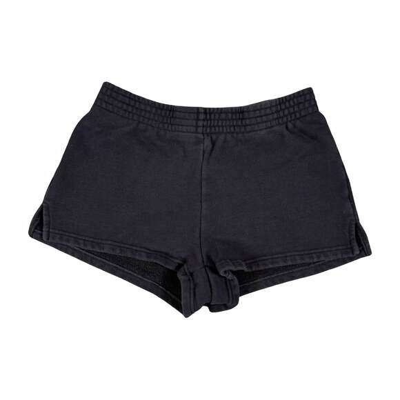 Tna Pants - Tna Aritzia Cozy Fleece Women’s Athletic Short Shorts Black XS Elastic Waist